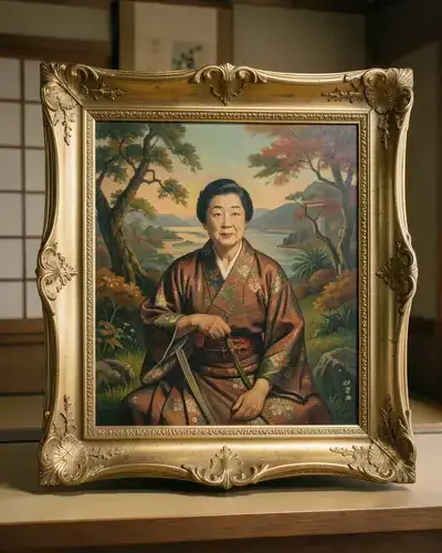 油彩画